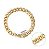 Jiayiqi 5-11 mm Men Chain Bracelet Stainless Steel Curb Cuban Link Chain Bangle