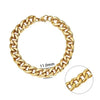 Jiayiqi 5-11 mm Men Chain Bracelet Stainless Steel Curb Cuban Link Chain Bangle