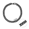 Jiayiqi 5-11 mm Men Chain Bracelet Stainless Steel Curb Cuban Link Chain Bangle