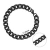 Jiayiqi 5-11 mm Men Chain Bracelet Stainless Steel Curb Cuban Link Chain Bangle