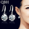 Hot Selling Lady Elegant Fashion Noble Zircon Crystal Dangle Drop Earrings
