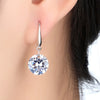 Hot Selling Lady Elegant Fashion Noble Zircon Crystal Dangle Drop Earrings