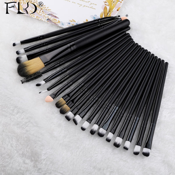 FLD 20 Pieces Makeup Brushes Set Eye Shadow Foundation Powder Eyeliner Tool Kit