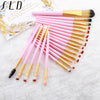 FLD 20 Pieces Makeup Brushes Set Eye Shadow Foundation Powder Eyeliner Tool Kit