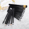 FLD 20 Pieces Makeup Brushes Set Eye Shadow Foundation Powder Eyeliner Tool Kit