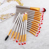 FLD 20 Pieces Makeup Brushes Set Eye Shadow Foundation Powder Eyeliner Tool Kit