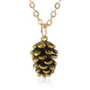 Timlee Simple Pine Nut Plant Specimen Pendant Necklace