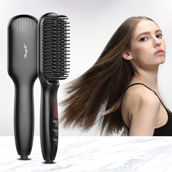 Anion Thermal Brush Hair Straightener