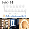 USB LED 12V Makeup Lamp Wall Light Beauty 2 6 10 14 Bulbs Kit For Dressing Table