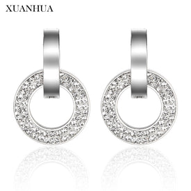 XUANHUA Stud Stainless Steel Jewelry Woman Earrings