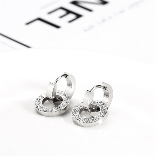 XUANHUA Stud Stainless Steel Jewelry Woman Earrings