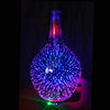 7 Color Light 3D Glass Vase Aromatherapy Essential Oil Aroma Diffuser