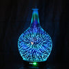7 Color Light 3D Glass Vase Aromatherapy Essential Oil Aroma Diffuser