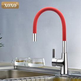 XOXO 360 New Arrival 7-color Silica Gel Nose Kitchen Faucet