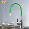 XOXO 360 New Arrival 7-color Silica Gel Nose Kitchen Faucet