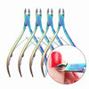 BORN PRETTY Nail Cuticle Nipper Stainless Steel Rainbow Tweezer Clipper