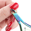 BORN PRETTY Nail Cuticle Nipper Stainless Steel Rainbow Tweezer Clipper