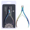 BORN PRETTY Nail Cuticle Nipper Stainless Steel Rainbow Tweezer Clipper