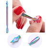 BORN PRETTY Nail Cuticle Nipper Stainless Steel Rainbow Tweezer Clipper