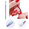 BORN PRETTY Nail Cuticle Nipper Stainless Steel Rainbow Tweezer Clipper