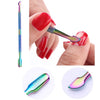 BORN PRETTY Nail Cuticle Nipper Stainless Steel Rainbow Tweezer Clipper