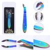 BORN PRETTY Nail Cuticle Nipper Stainless Steel Rainbow Tweezer Clipper
