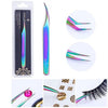 BORN PRETTY Nail Cuticle Nipper Stainless Steel Rainbow Tweezer Clipper