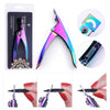 BORN PRETTY Nail Cuticle Nipper Stainless Steel Rainbow Tweezer Clipper