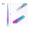 BORN PRETTY Nail Cuticle Nipper Stainless Steel Rainbow Tweezer Clipper