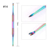 BORN PRETTY Nail Cuticle Nipper Stainless Steel Rainbow Tweezer Clipper
