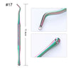 BORN PRETTY Nail Cuticle Nipper Stainless Steel Rainbow Tweezer Clipper
