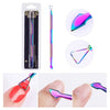 BORN PRETTY Nail Cuticle Nipper Stainless Steel Rainbow Tweezer Clipper