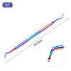 BORN PRETTY Nail Cuticle Nipper Stainless Steel Rainbow Tweezer Clipper
