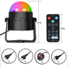 Sound Activated Rotating Disco Ball Party Lights Strobe Light 3W RGB LED Stage light