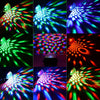 Sound Activated Rotating Disco Ball Party Lights Strobe Light 3W RGB LED Stage light