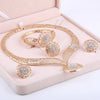 Dubai Gold Jewelry Sets Nigerian Wedding African Beads Crystal