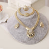 Dubai Gold Jewelry Sets Nigerian Wedding African Beads Crystal