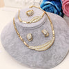 Dubai Gold Jewelry Sets Nigerian Wedding African Beads Crystal
