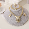 Dubai Gold Jewelry Sets Nigerian Wedding African Beads Crystal
