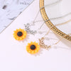Pearl New Creative Sunflower Pendant Necklaces
