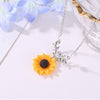 Pearl New Creative Sunflower Pendant Necklaces