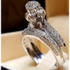 Trendy Crystal Ring Set Wedding Rings
