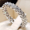 Trendy Crystal Ring Set Wedding Rings