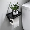 Wall Mounted Black Toilet Paper Holder