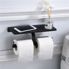 Wall Mounted Black Toilet Paper Holder