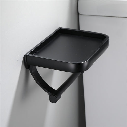 Wall Mounted Black Toilet Paper Holder