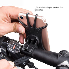 Handlebar Phone Holder Anti-Shock Soft Silicone
