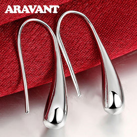 925 Silver Earring Fashion Jewelry Teardrop/Water drop/Raindrop Dangle Earrings