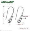 925 Silver Earring Fashion Jewelry Teardrop/Water drop/Raindrop Dangle Earrings
