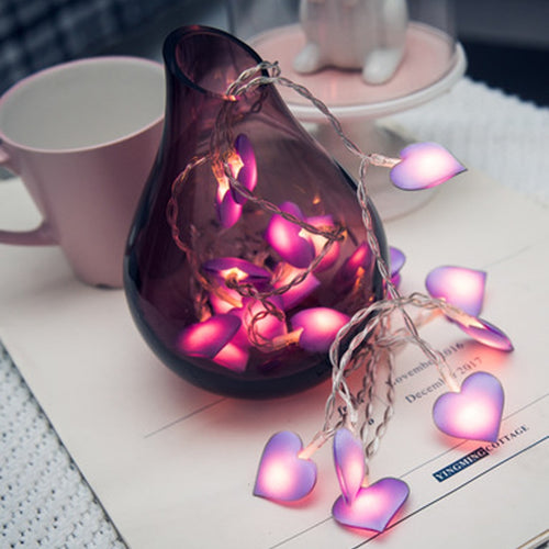 3M Led Love Heart Wedding String Fairy Light Christmas Pink Girl Romantic LED Light